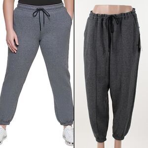 Dkny Plus Size High-Rise Fleece Jogging Pants